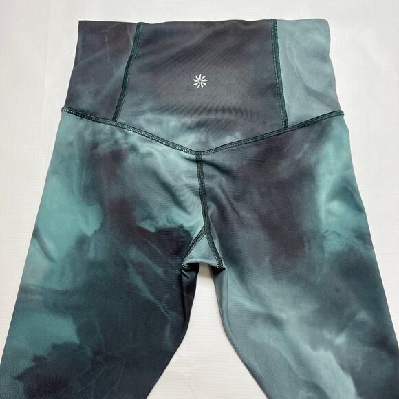 Athleta Elation Printed 7/8 Tight SIZE XXS Marine Green Tie Dye Leggings - Picture 7 of 10